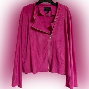 Bernardo Women's Fuchsia Leather Jacket